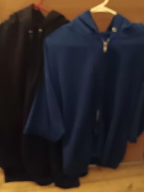 Men's Blue Hooded Zip Sweater and hoodie